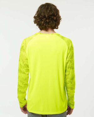 Paragon Unisex Cayman Performance Camo Colorblocked Long Sleeve T-Shirt - Image 48