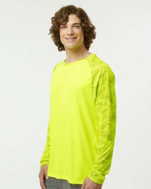 Paragon Unisex Cayman Performance Camo Colorblocked Long Sleeve T-Shirt - Image 47