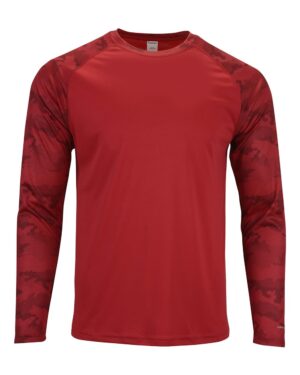 Paragon Unisex Cayman Performance Camo Colorblocked Long Sleeve T-Shirt - Image 37