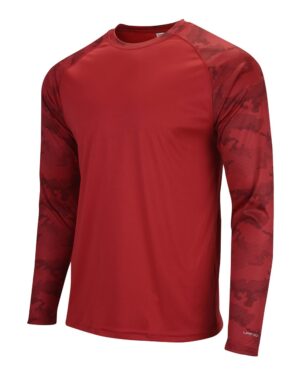 Paragon Unisex Cayman Performance Camo Colorblocked Long Sleeve T-Shirt - Image 38