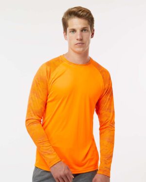 Paragon Unisex Cayman Performance Camo Colorblocked Long Sleeve T-Shirt - Image 34