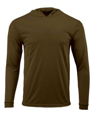 Paragon Unisex Bahama Performance Hooded Long Sleeve T-Shirt - Image 100