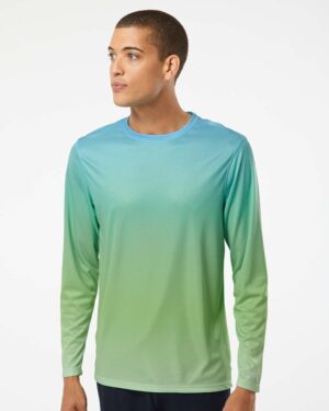 Paragon Unisex Barbados Performance Pin Dot Long Sleeve T-Shirt - Image 4
