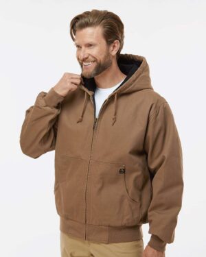 DRI DUCK Men's Tall Cheyenne Boulder Cloth™ Hooded Jacket with Tricot Quilt Lining - Image 17