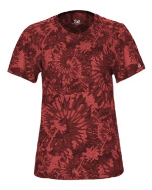 Badger Women's Tie-Dyed Tri-Blend T-Shirt - Image 10