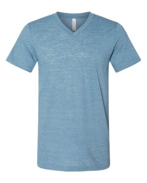 BELLA + CANVAS Unisex Textured Jersey V-Neck Tee - Image 16