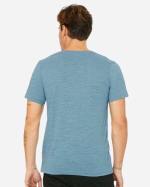BELLA + CANVAS Unisex Textured Jersey V-Neck Tee - Image 21