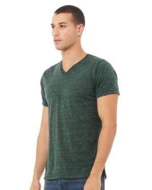BELLA + CANVAS Unisex Textured Jersey V-Neck Tee - Image 23