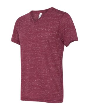 BELLA + CANVAS Unisex Textured Jersey V-Neck Tee - Image 27