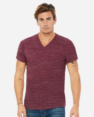 BELLA + CANVAS Unisex Textured Jersey V-Neck Tee - Image 28
