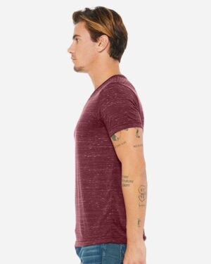 BELLA + CANVAS Unisex Textured Jersey V-Neck Tee - Image 29
