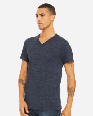 BELLA + CANVAS Unisex Textured Jersey V-Neck Tee - Image 38