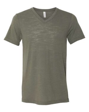 BELLA + CANVAS Unisex Textured Jersey V-Neck Tee - Image 40