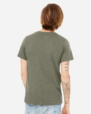 BELLA + CANVAS Unisex Textured Jersey V-Neck Tee - Image 45