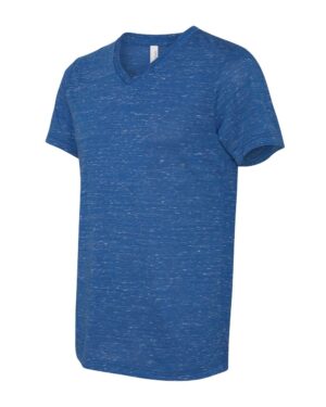 BELLA + CANVAS Unisex Textured Jersey V-Neck Tee - Image 57