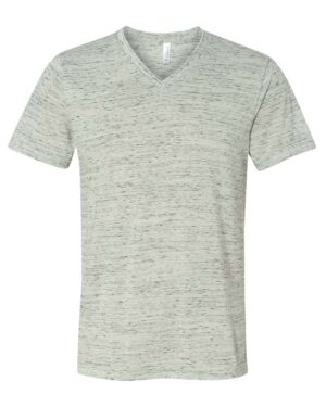 BELLA + CANVAS Unisex Textured Jersey V-Neck Tee - Image 60