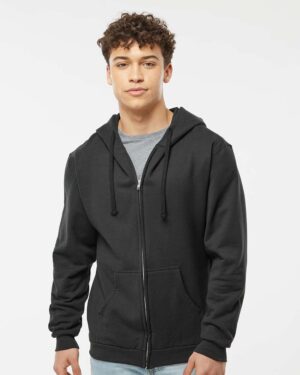Tultex Unisex Full-Zip Hooded Sweatshirt - Image 4