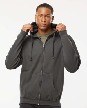 Tultex Unisex Full-Zip Hooded Sweatshirt - Image 10