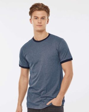Tultex Unisex Fine Jersey Ringer T-Shirt - Image 10