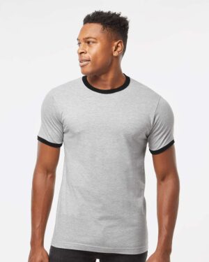 Tultex Unisex Fine Jersey Ringer T-Shirt - Image 16