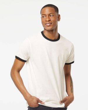 Tultex Unisex Fine Jersey Ringer T-Shirt - Image 52
