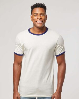 Tultex Unisex Fine Jersey Ringer T-Shirt - Image 58