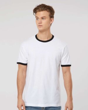 Tultex Unisex Fine Jersey Ringer T-Shirt - Image 76