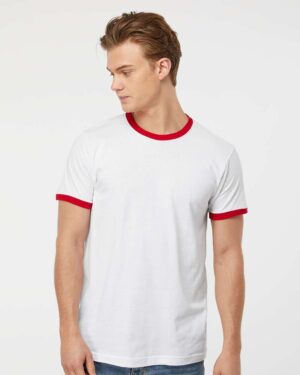 Tultex Unisex Fine Jersey Ringer T-Shirt - Image 94