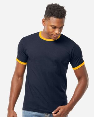 Tultex Unisex Fine Jersey Ringer T-Shirt - Image 40