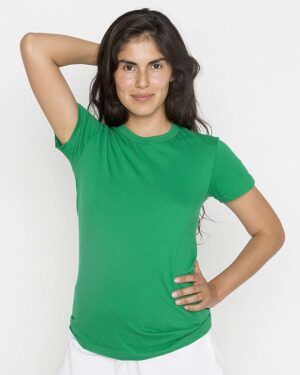 Los Angeles Apparel Women's USA-Made Fine Jersey T-Shirt - Image 3