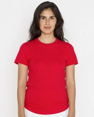 Los Angeles Apparel Women's USA-Made Fine Jersey T-Shirt - Image 4