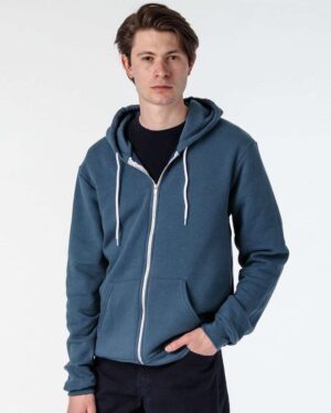 Los Angeles Apparel Unisex USA-Made Flex Fleece Full-Zip Hooded Sweatshirt - Image 5