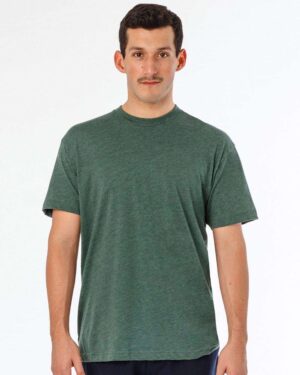 Los Angeles Apparel Unisex USA-Made 50/50 Poly/Cotton T-Shirt - Image 4