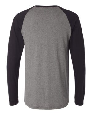 BELLA + CANVAS Men's Long Sleeve Jersey Baseball Tee - Image 6