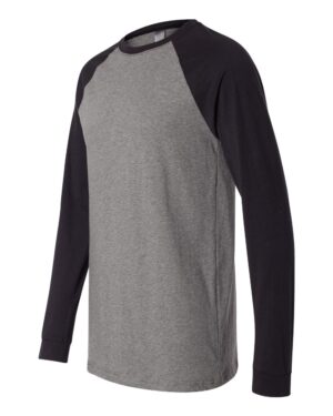 BELLA + CANVAS Men's Long Sleeve Jersey Baseball Tee - Image 5