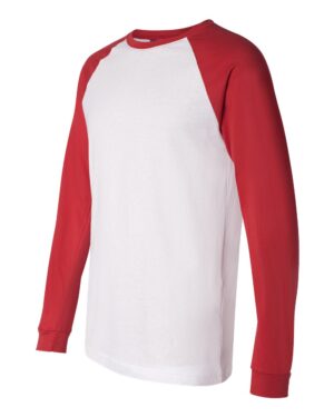 BELLA + CANVAS Men's Long Sleeve Jersey Baseball Tee - Image 17