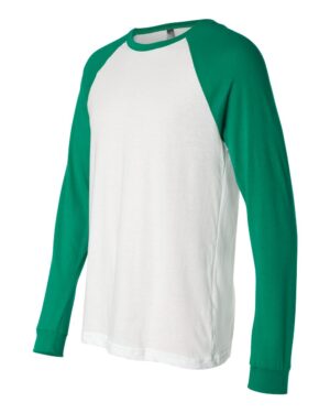 BELLA + CANVAS Men's Long Sleeve Jersey Baseball Tee - Image 20
