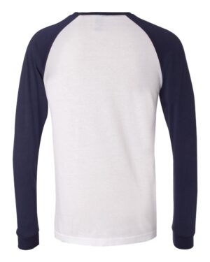 BELLA + CANVAS Men's Long Sleeve Jersey Baseball Tee - Image 24