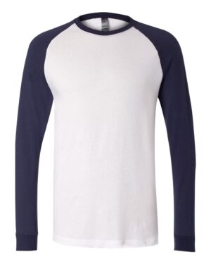 BELLA + CANVAS Men's Long Sleeve Jersey Baseball Tee - Image 22