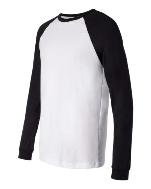 BELLA + CANVAS Men's Long Sleeve Jersey Baseball Tee - Image 14