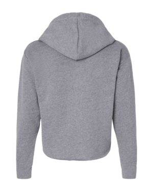 Next Level Women's Laguna Sueded Raw Edge Crop Hoodie Sweatshirt - Image 12