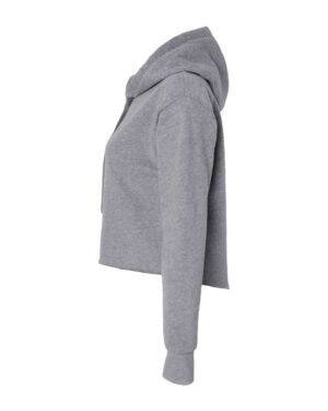 Next Level Women's Laguna Sueded Raw Edge Crop Hoodie Sweatshirt - Image 13