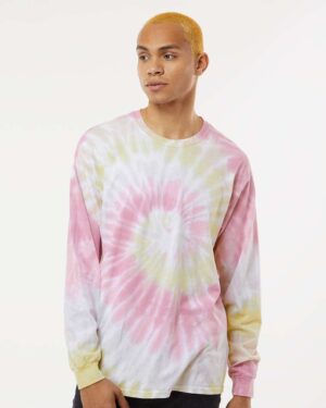 Colortone Unisex Tie-Dyed Long Sleeve T-Shirt - Image 12