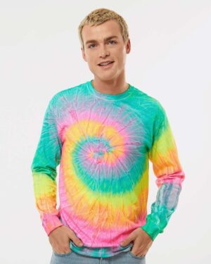 Colortone Unisex Tie-Dyed Long Sleeve T-Shirt - Image 36