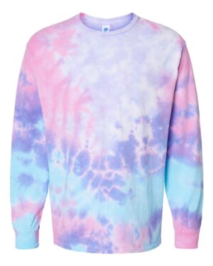 Colortone Unisex Tie-Dyed Long Sleeve T-Shirt - Image 3