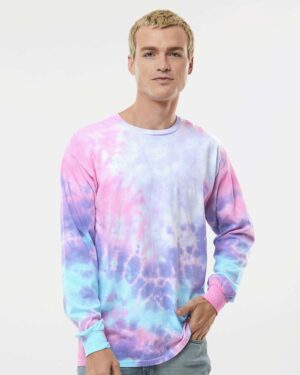 Colortone Unisex Tie-Dyed Long Sleeve T-Shirt - Image 6