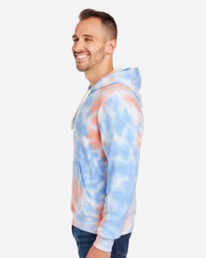 J. America Men's Tie-Dyed Fleece Hooded Sweatshirt - Image 41