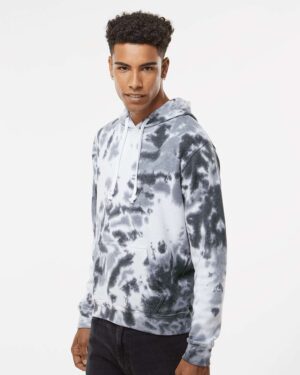J. America Men's Tie-Dyed Fleece Hooded Sweatshirt - Image 5