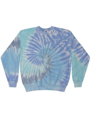 Colortone Unisex Tie-Dyed Fleece Crewneck Sweatshirt - Image 4
