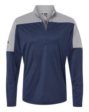 Adidas Men's Ultimate365 Lightweight Colorblocked Quarter-Zip Pullover - Image 7